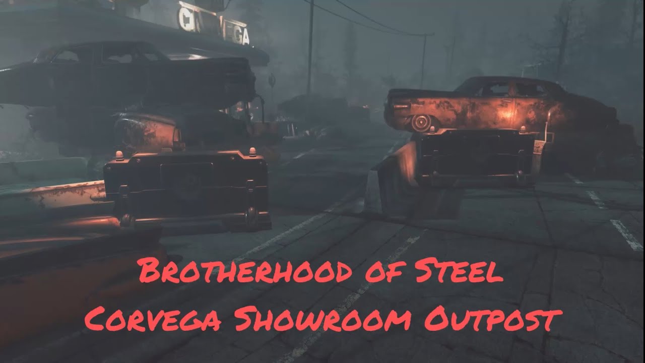 Fallout 76 Corvega showroom BOS outpost CAMP 
