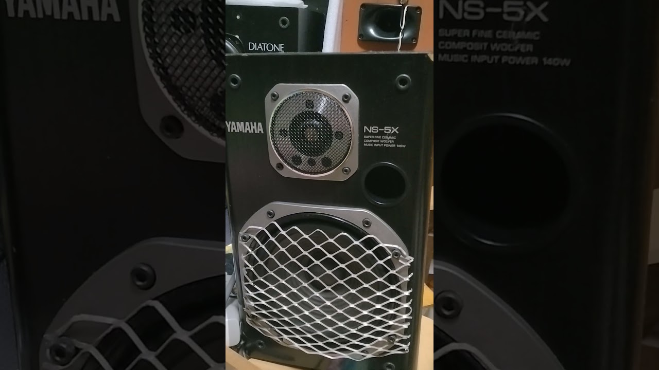 ヤマハスピーカーNS-5X.ジャンク2700円をフィルムコンデンサー、エッジ