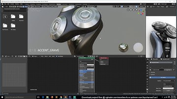 making a tripple blade shaver in blender 2.8 tutorial part 9