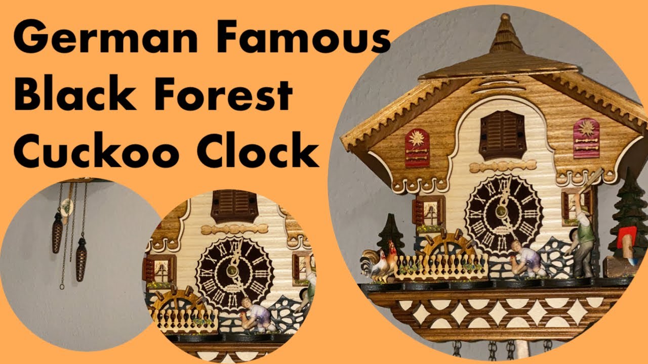 Movement and music of Black Forest Cuckoo Clock unboxing of Cuckoo