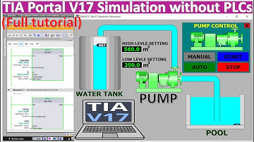 TIA Portal V17 simulation program without PLCs hardware full tutorial