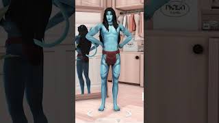 Turning my Sims into Avatars | The Sims 4 #shorts #thesims #avatar