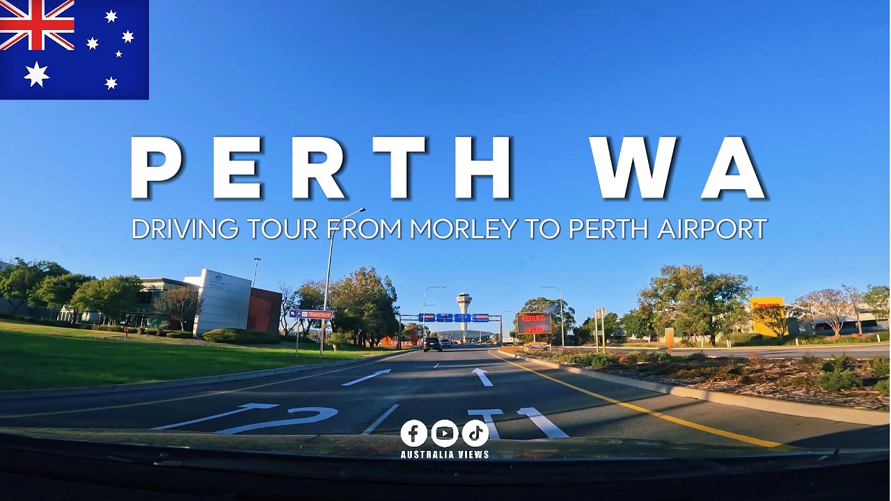 DRIVING TOUR FROM MORLEY TO PERTH AIRPORT | #australia #travel #viralvideo #trending