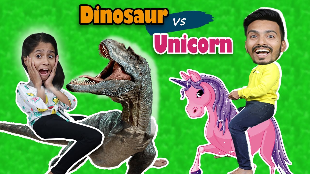 Funny Dinosaur Vs Unicorn Challenge | Unicorn Vs Dinosaur | Pari's Lifestyle