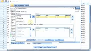SPSS Tables - Cross table (via CustomTables)