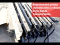 Branchement presse vulcanisation  chaud dune bande  how to install belt vulcanising presse