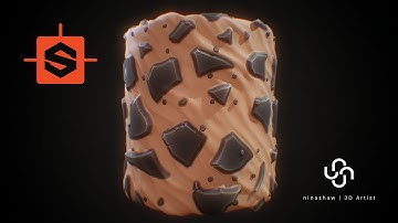 TIMELAPSE | Substance Designer Tutorial | Stylized Rocky Desert