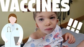 Toddler gets vaccines ! | Four year old check up