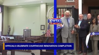 Huntingdon County officials celebrate courthouse renovation completion | WTAJ