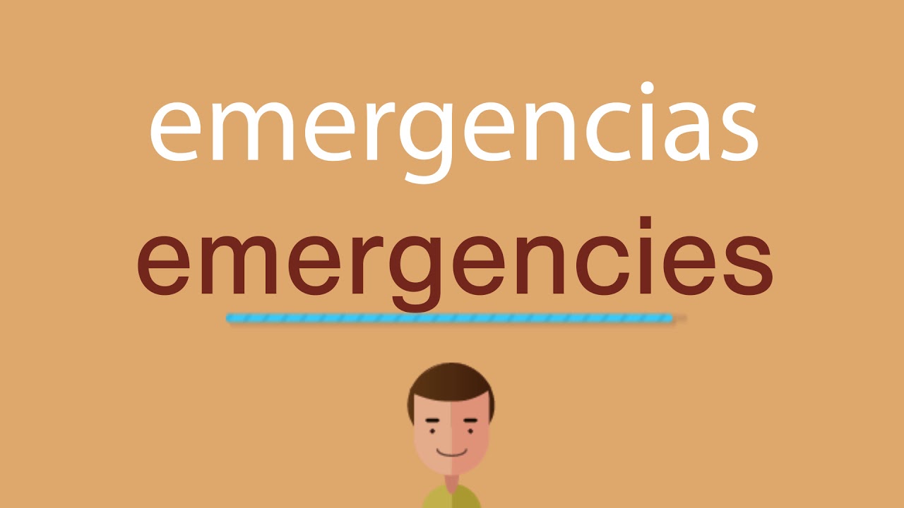 Cómo se dice emergencias en inglés YouTube