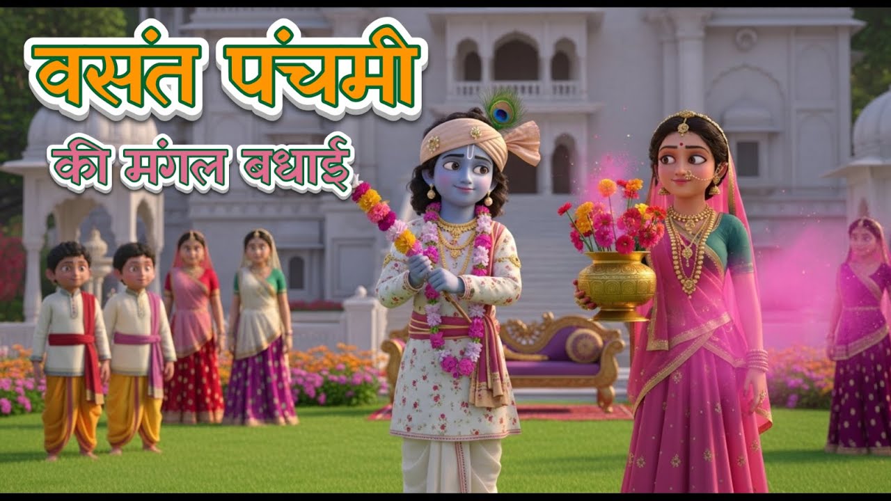 Vasant Panchmi | Pushtimarg | Hori khel | Krishna leela | Shrinathji Seva | Animation | Holi leela