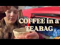 My favourite way to make coffee - coffee in a tea bad - in minivan 🚗