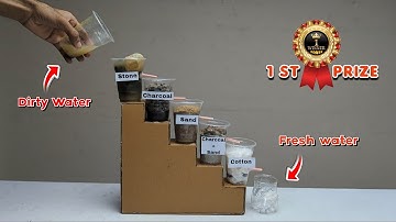 DIY Water Purification Model | Easy 5 Steps 💧 Science Project 🧪