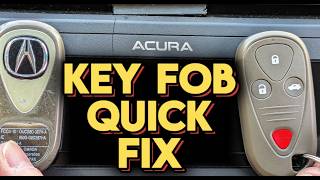 FIX IT FAST Acura TL (2004-2006) and TSX (2004-2008) Key Fob Program