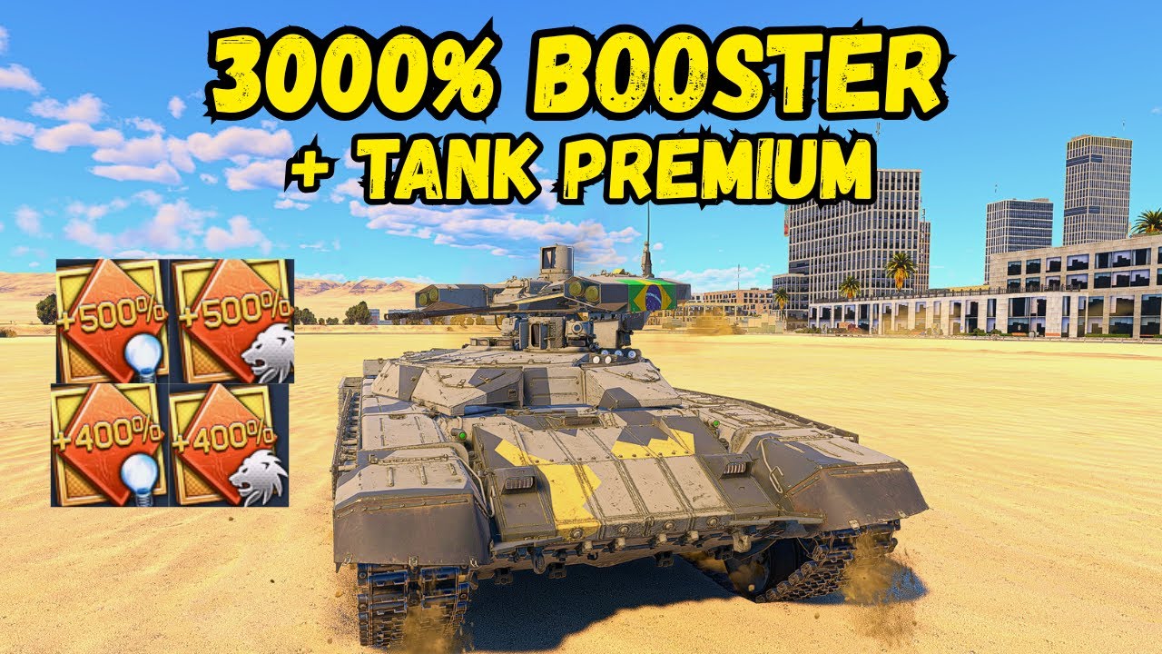 BOOSTER DE 500% + TANQUE PREMIUM NO WAR THUNDER, quanto eu farmei ?
