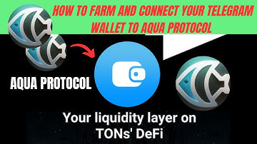 How to claim and connect your telegram wallet to $Aqua protocol.