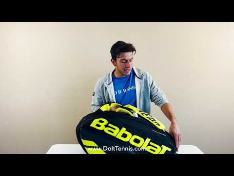 Babolat Pure Aero Racquet Holder x6 Tennis Bag (Yellow/Black)