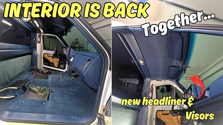 INSTALLED INTERIOR TRIM, NEW VISORS AND HEADLINER IN MY 1993 GMC OBS TRUCK,  SpinningwrencheswithJ