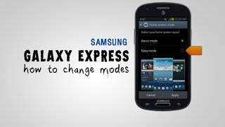 Samsung Galaxy Express - how to change modes screenshot 3