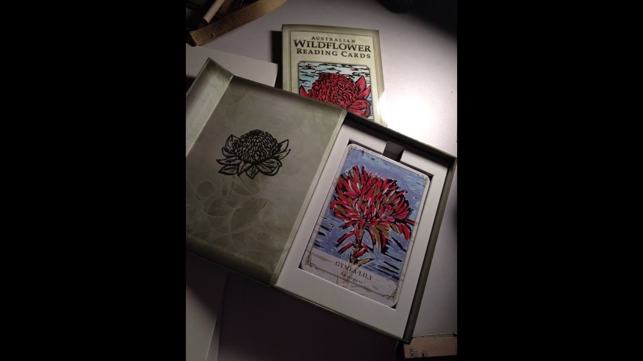 Opening my very first Australian Wildflower Reading Card Oracle Deck