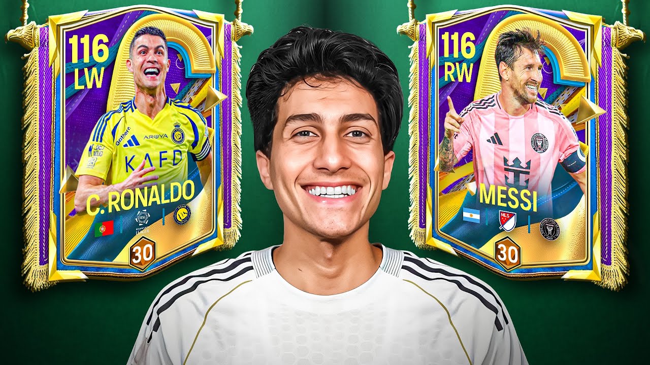 تحدي أجيب ميسي وكريستيانو في بداية حدث الكباتن