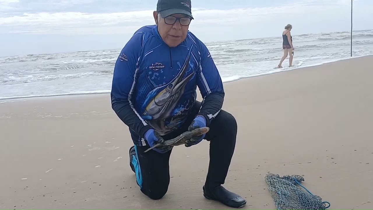 Pescaria com um Robalo e três Corvinas