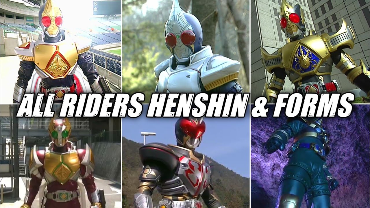 Kamen Rider Blade (2004) - All Riders Henshin & Forms [HD] - YouTube