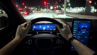 2025 Ford Mustang Mach E Rally Quiet POV Night Drive