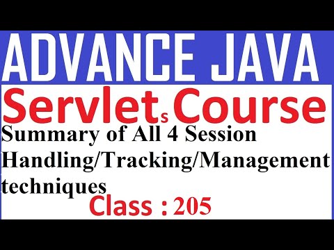 205 Summary of All 4 types of session handling / tracking / management techniques | Session Tracking