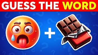 Guess the WORD by Emojis? 🤔 Emoji Quiz Challenge