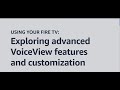 Exploring advanced VoiceView features and customization