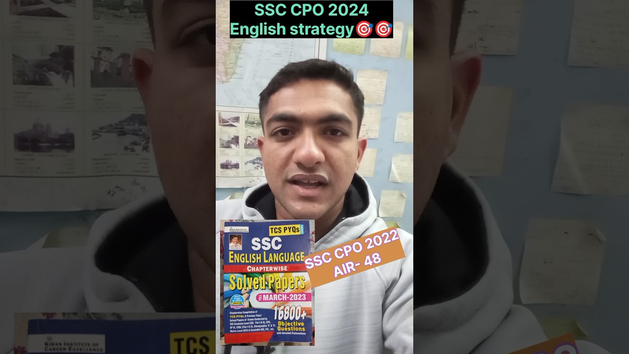 SSC CPO 2024 English strategy🎯| ssc cpo 2024 strategy 💪| ssc cpo english 