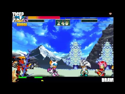 SONIC BATTLE LOST ENDING NEO ROUGE, SHADOW, OMEGA VS SILVER, AMY, GAMMA