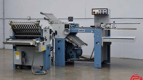 1990 MBO T49 Pile Feed Paper Folder w/ 8 Page Unit