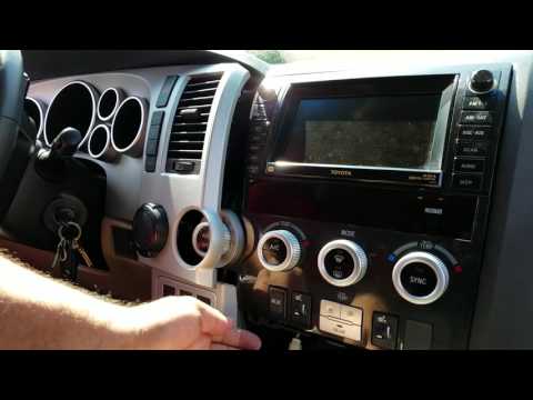 How to Remove Radio / Navigation / Display from Toyota Sequoia 2008 for Repair.