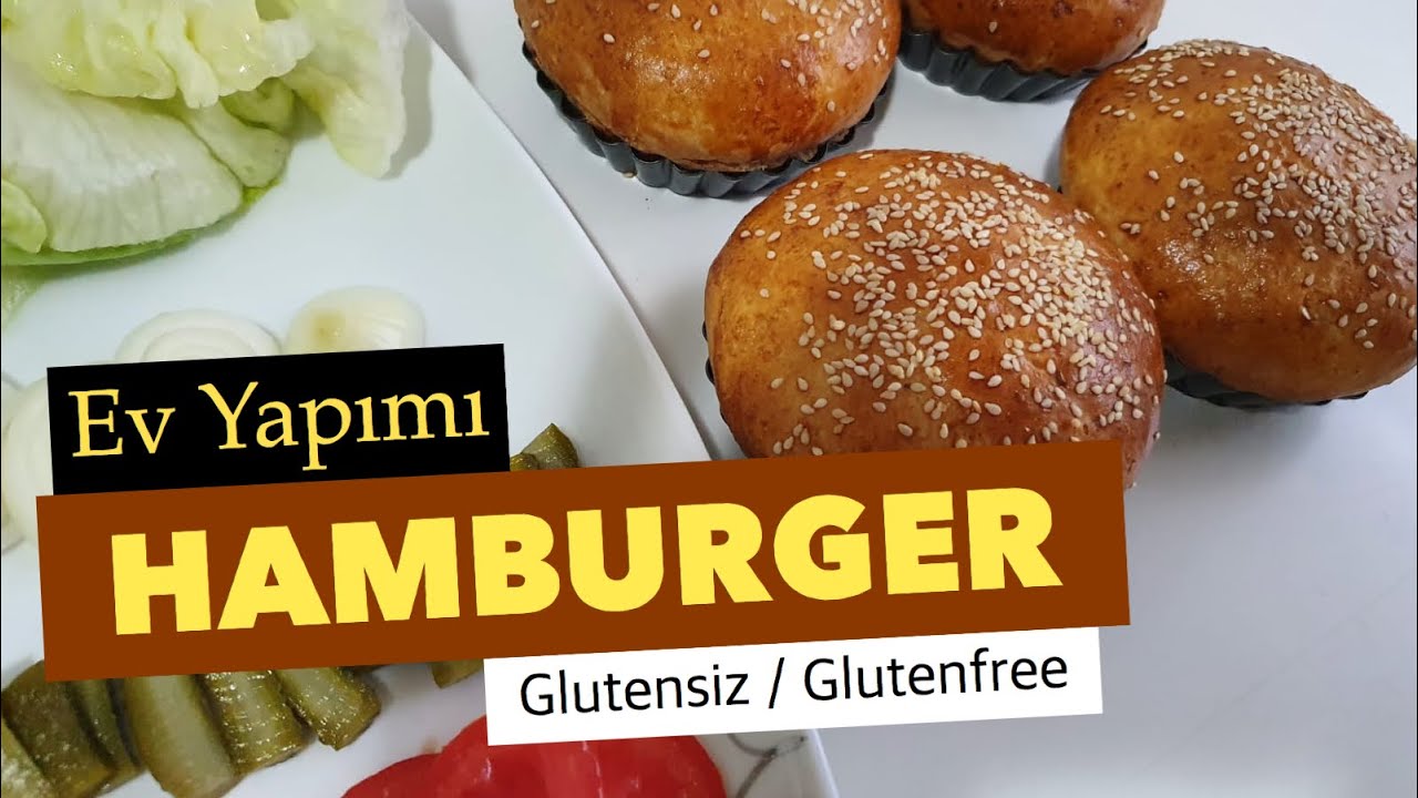 Gluten Free Hamburger Buns Ev yapımı pratik Hamburger ekmegi