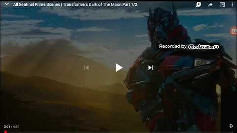 All sentinel prime scenes