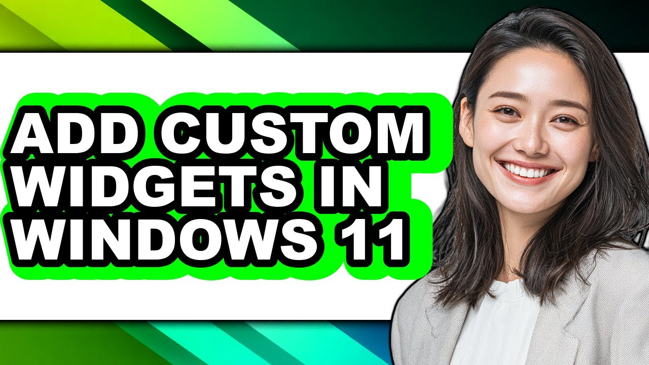 How to Add Custom Widgets in Windows 11 - Step by Step - YouTube