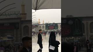 اجواء شتائية ممطرة في كربلاء