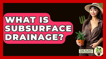 What Is Subsurface Drainage? - The Plant Enthusiast