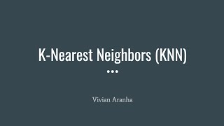 Part 5: K-Nearest Neighbors (KNN) Implementation in Python