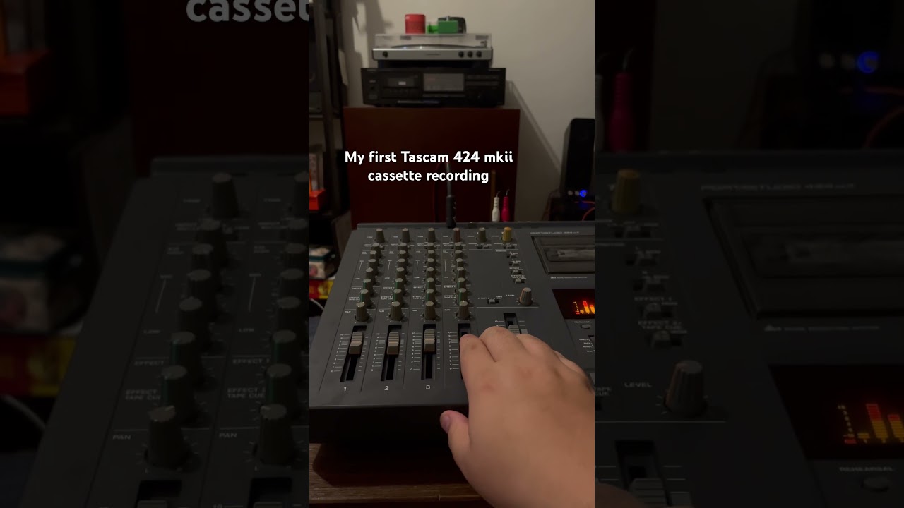 Testing out my new Tascam 424 mkii (shout out to Hi-Tech in Chinatown, Manhattan!)