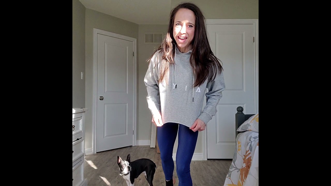 Zyia Review- Zyia Raw Edge Crop Hoodie