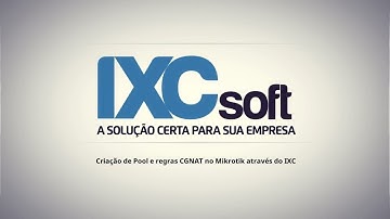 Criação de pool e regras CGNat no Mikrotik