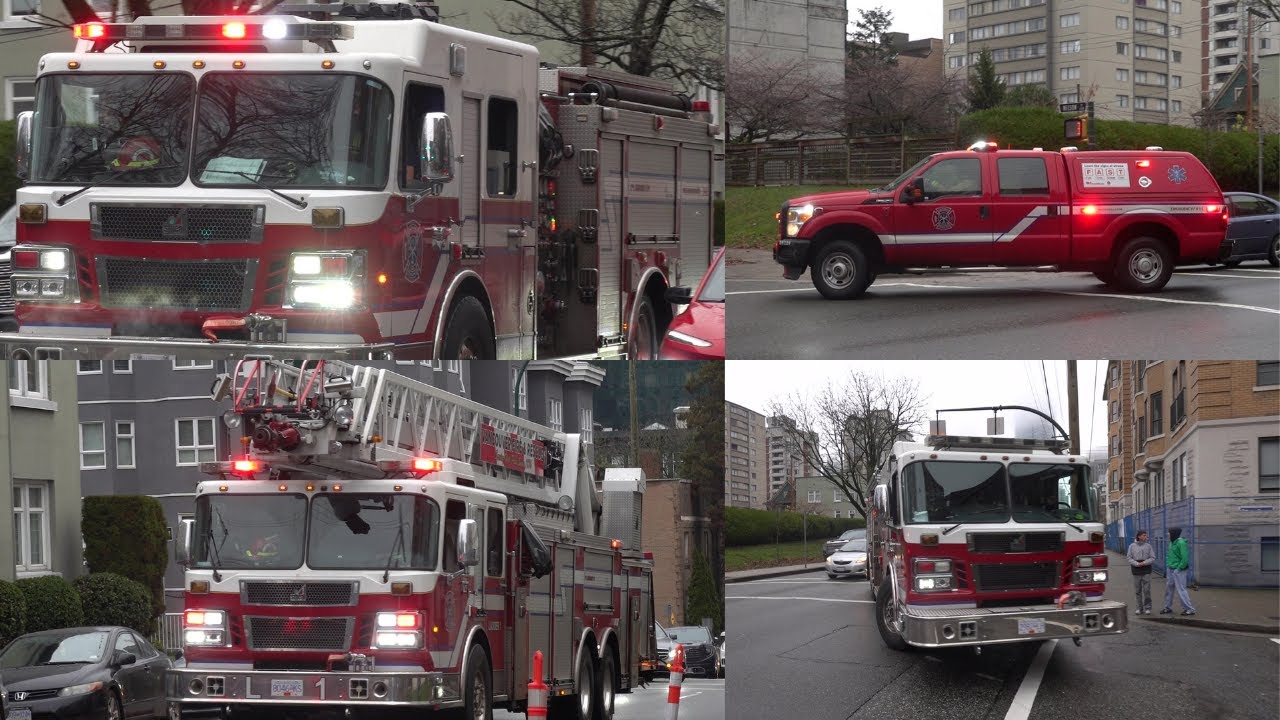 Downtown Structure Fire - Vancouver Fire Crews Responding - YouTube