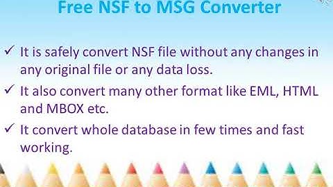 NSF to MSG Converter Tool