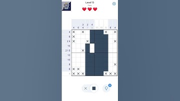 Nonogram Level 13 #nonogram #gaming #shorts
