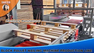 Machinery Manufacturer Block Pallet nailing machine production line