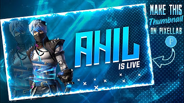 How To Make Free Fire Live Stream Thumbnail | on android