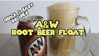 Quick & Easy A&W Root Beer Float Recipe